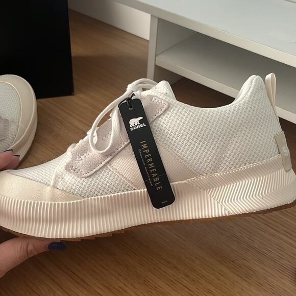 Sorel White and Cream Women's Sneakers - Picture 12 of 15